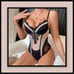 Black and Nude Lace and Mesh Teddy Size Large