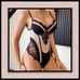 Black and Nude Lace and Mesh Teddy Size Large
