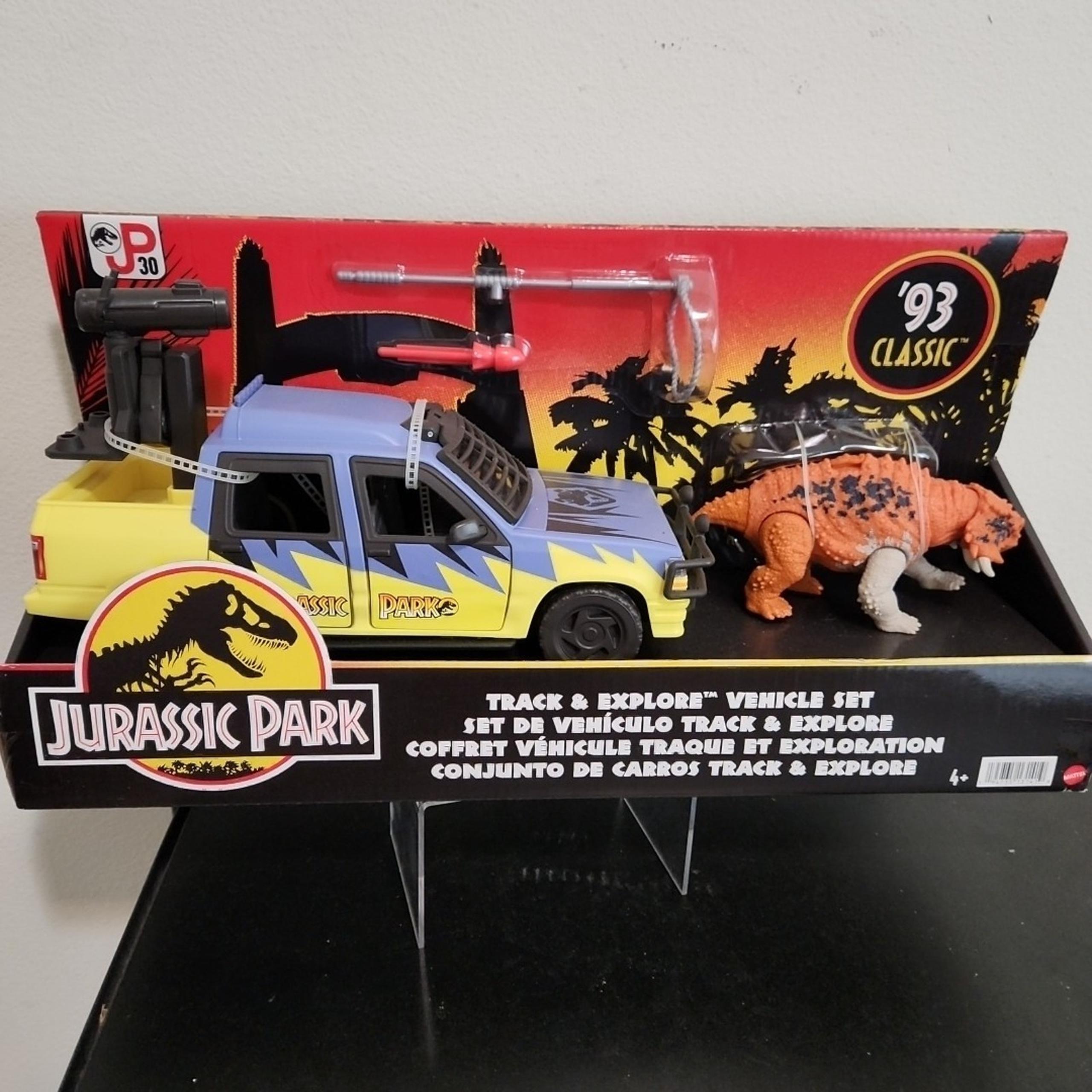 Jurassic Park Track & Explore Vehicle Set 1993 Classic Action Figure