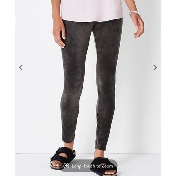 NWT j. Jill Pure Jill Crushed-Velour Smooth-Waist Leggings