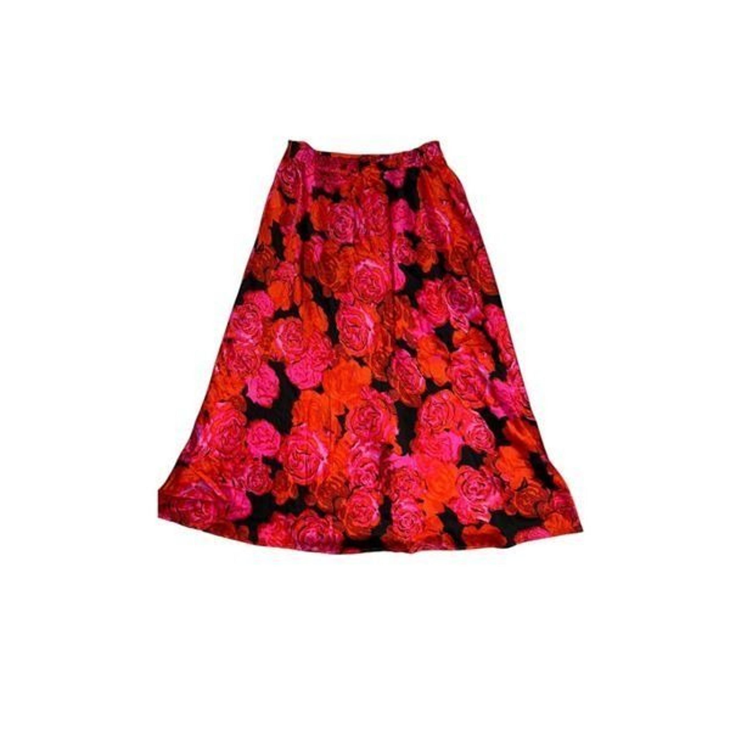 Women’s vibrant Floral Maxi Skirt LARGE