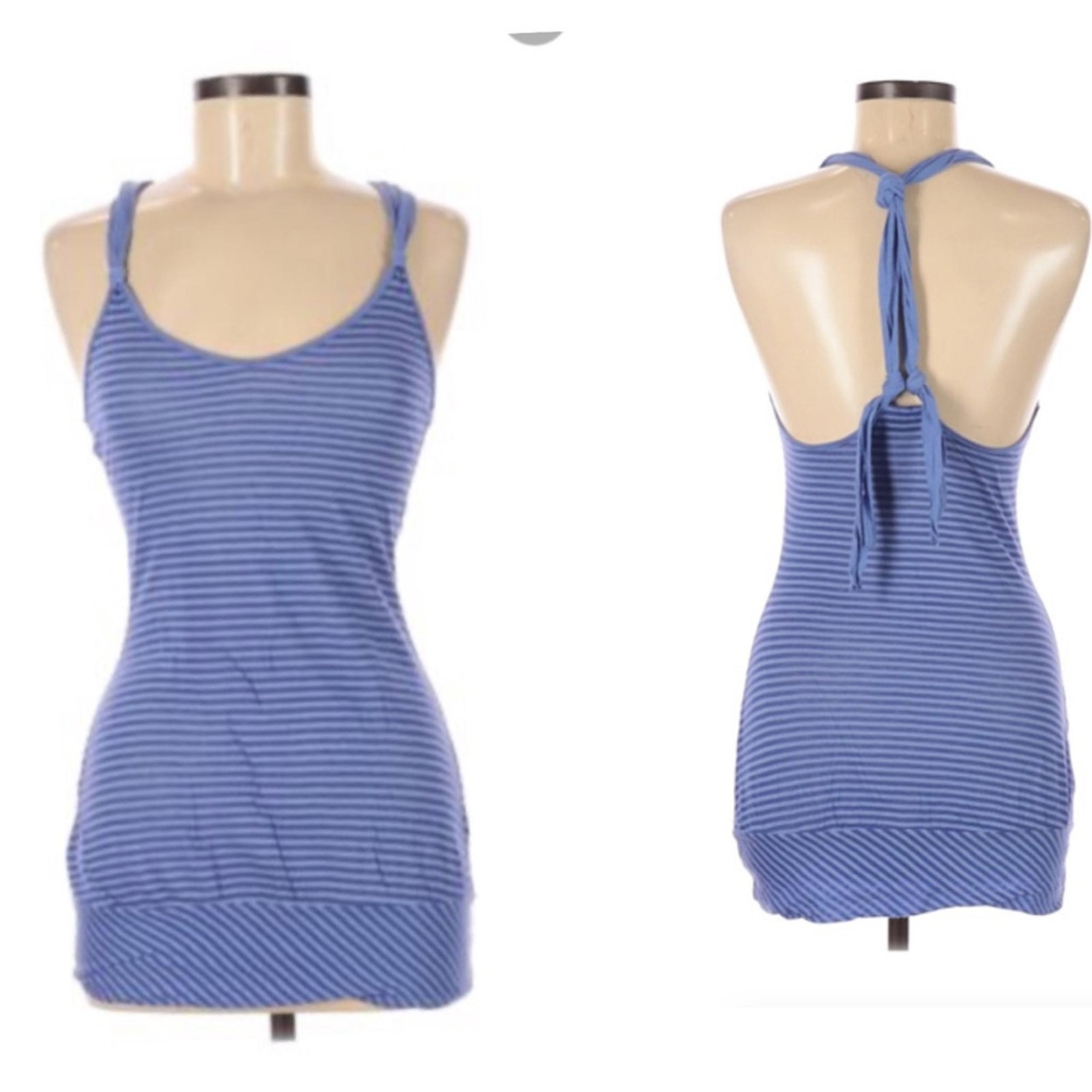 Rebecca Beeson blue striped tank top