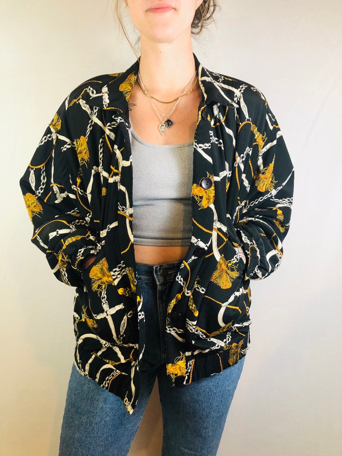Vintage Adam Douglass Silk Blazer