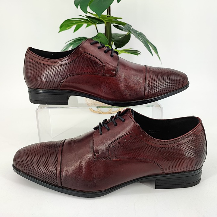 Kenneth Cole Men's Oliver Brown Leather Oxford Size 9M