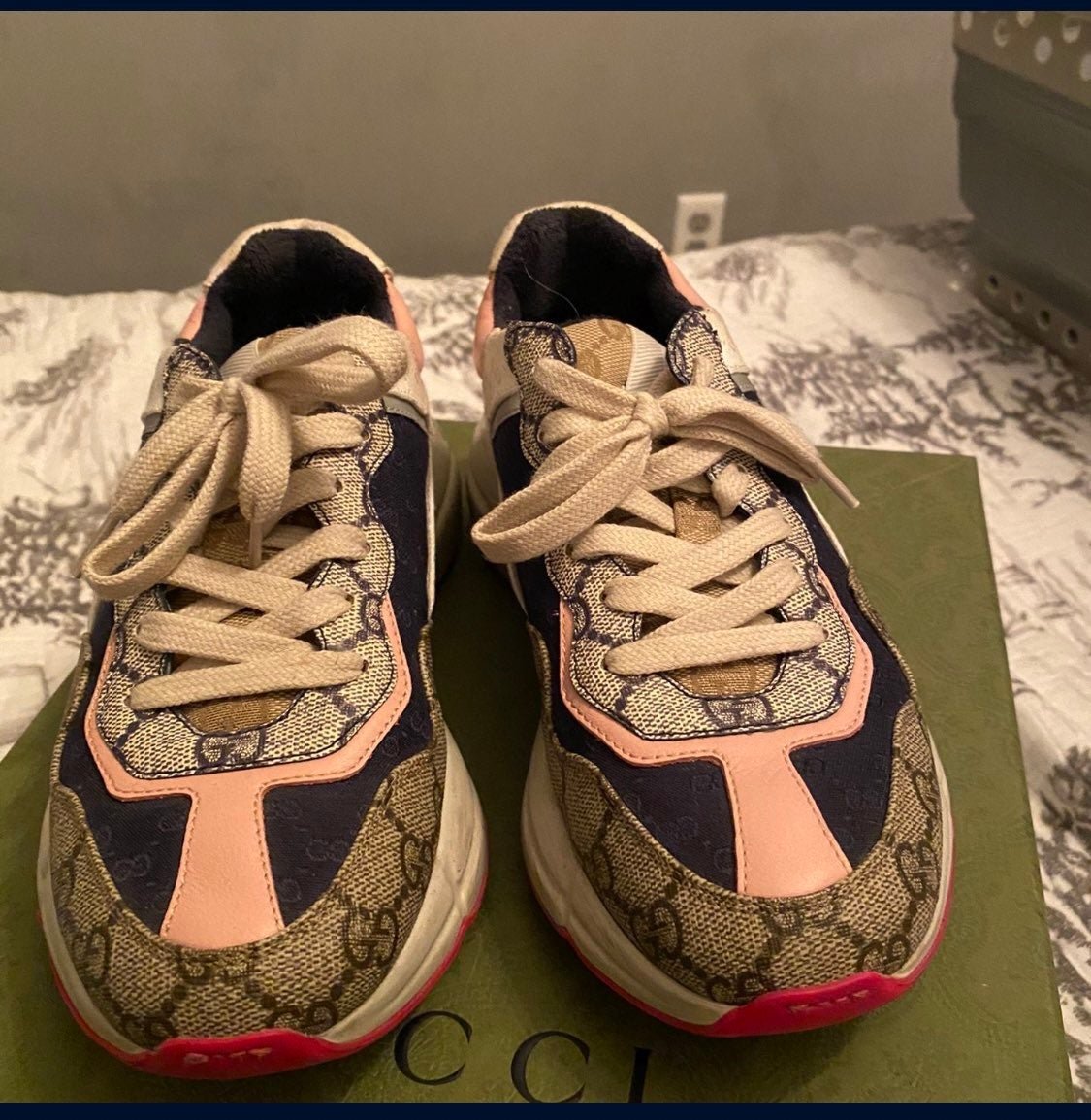 Gucci Rhyton Mixed Media GG Canvas Sneaker