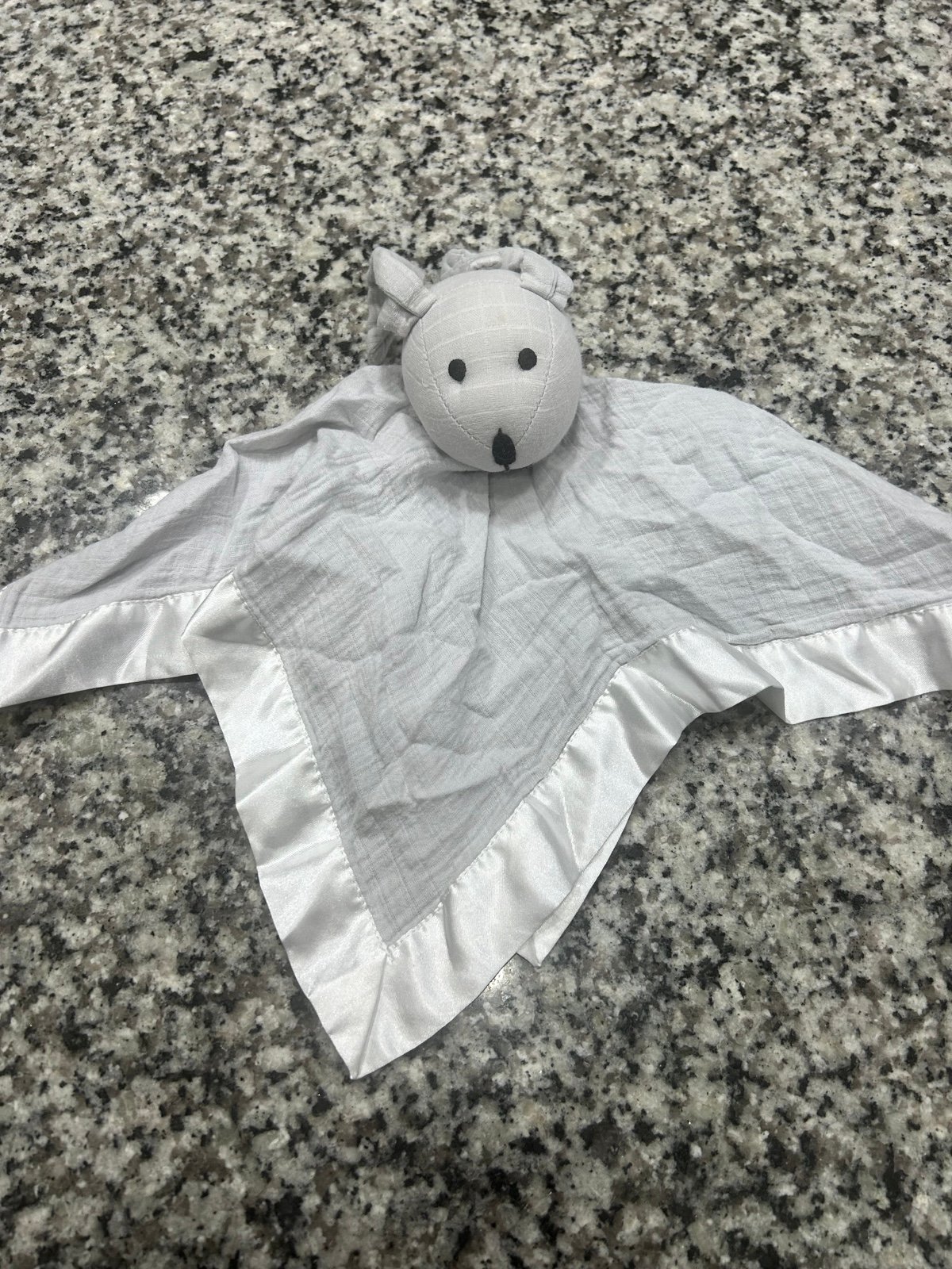 Aden & Anais Baby Gray Bunny Security Lovey Blanket Easter Plush Toy