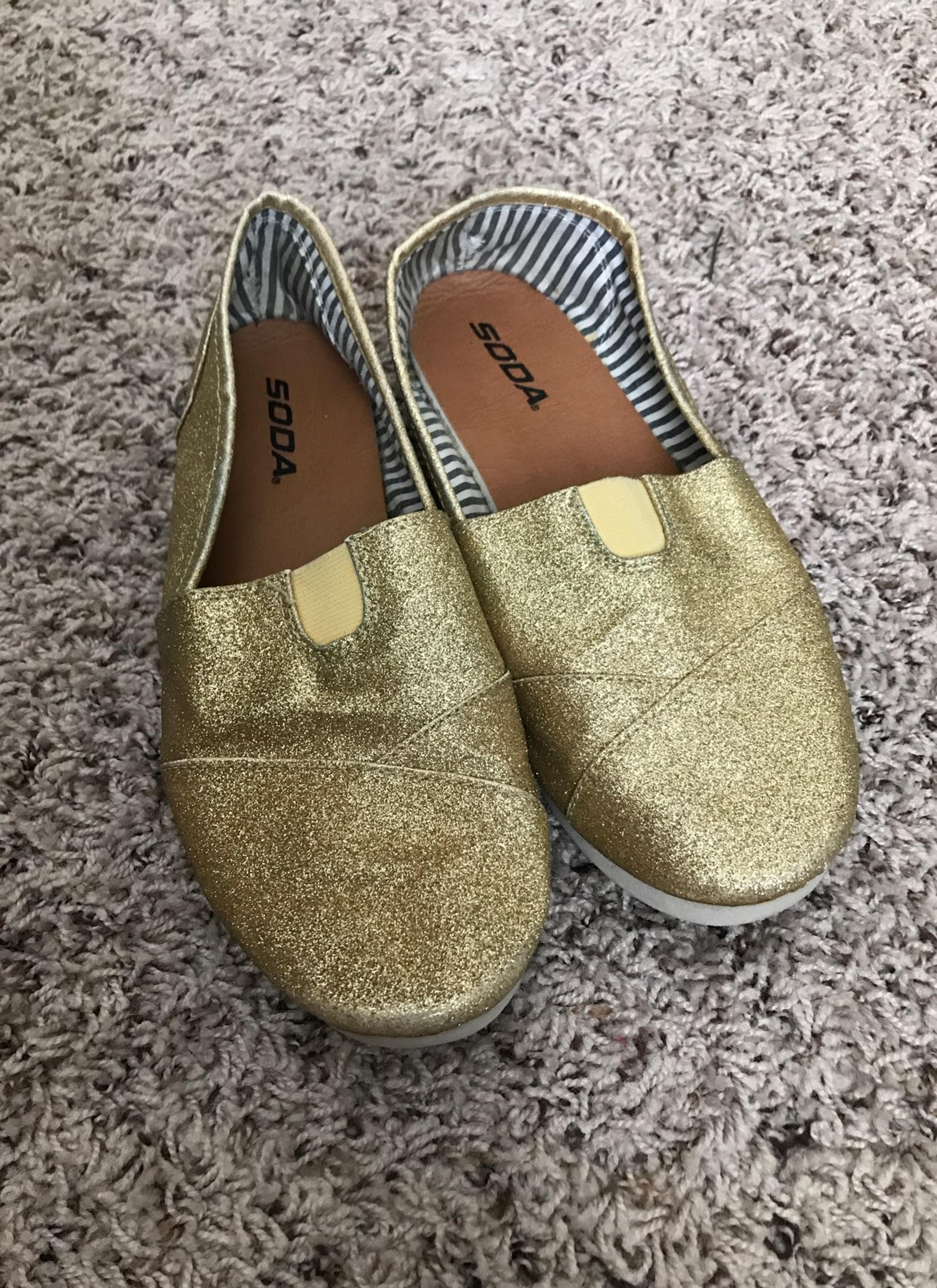 Gold Glitter Shoes
