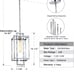 BUNKOS 1 Light Lantern Pendant Light