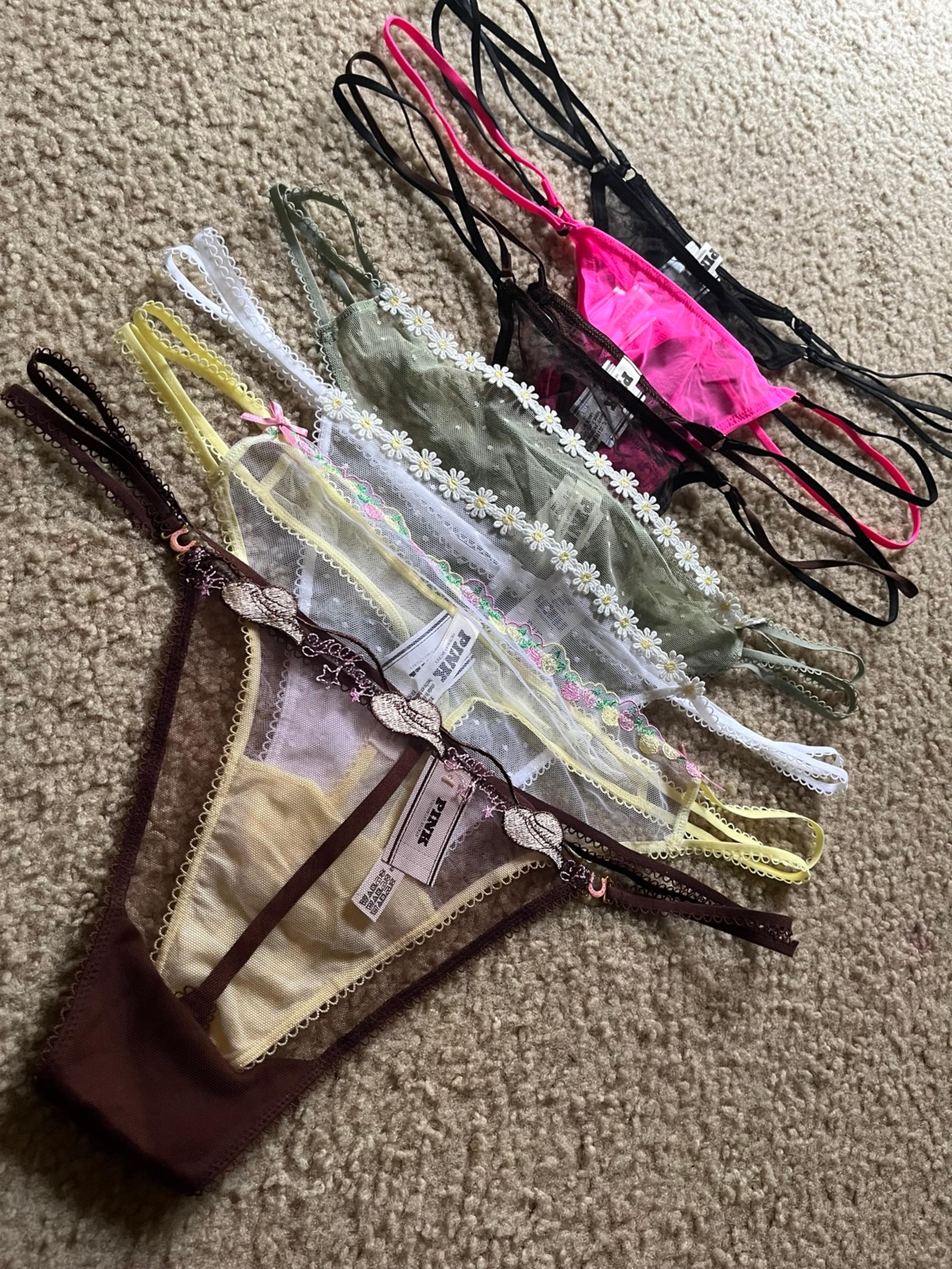 PINK Mesh Thongs-XL