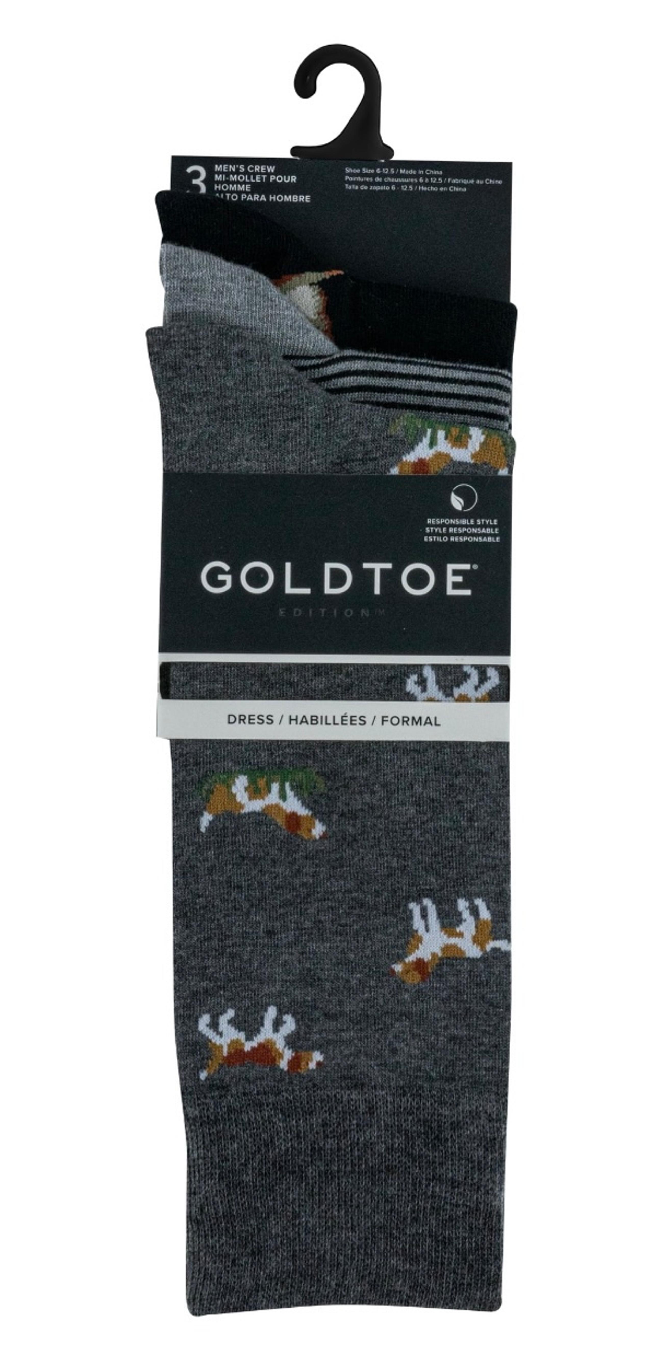 Men’s Gold Toe Crew Socks Size 6-12.5