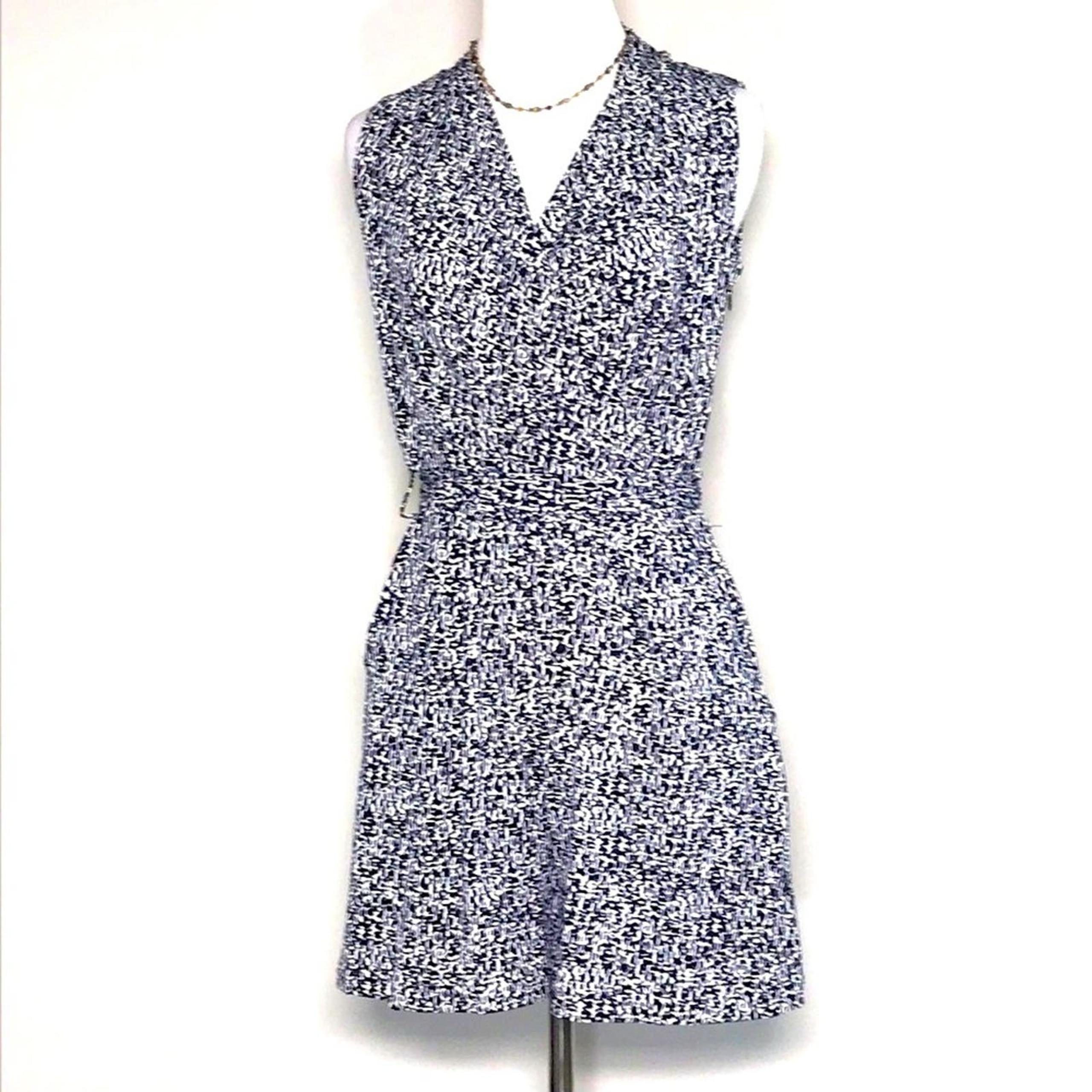 New York & Company Women’s Black & White Stretch Shorts Romper Size XS