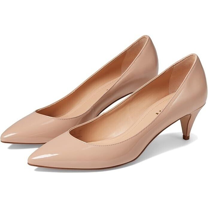 Coach Pump Low Heel Women's Size 9.5 Pale Blush Sloane Patent Leather Slip on