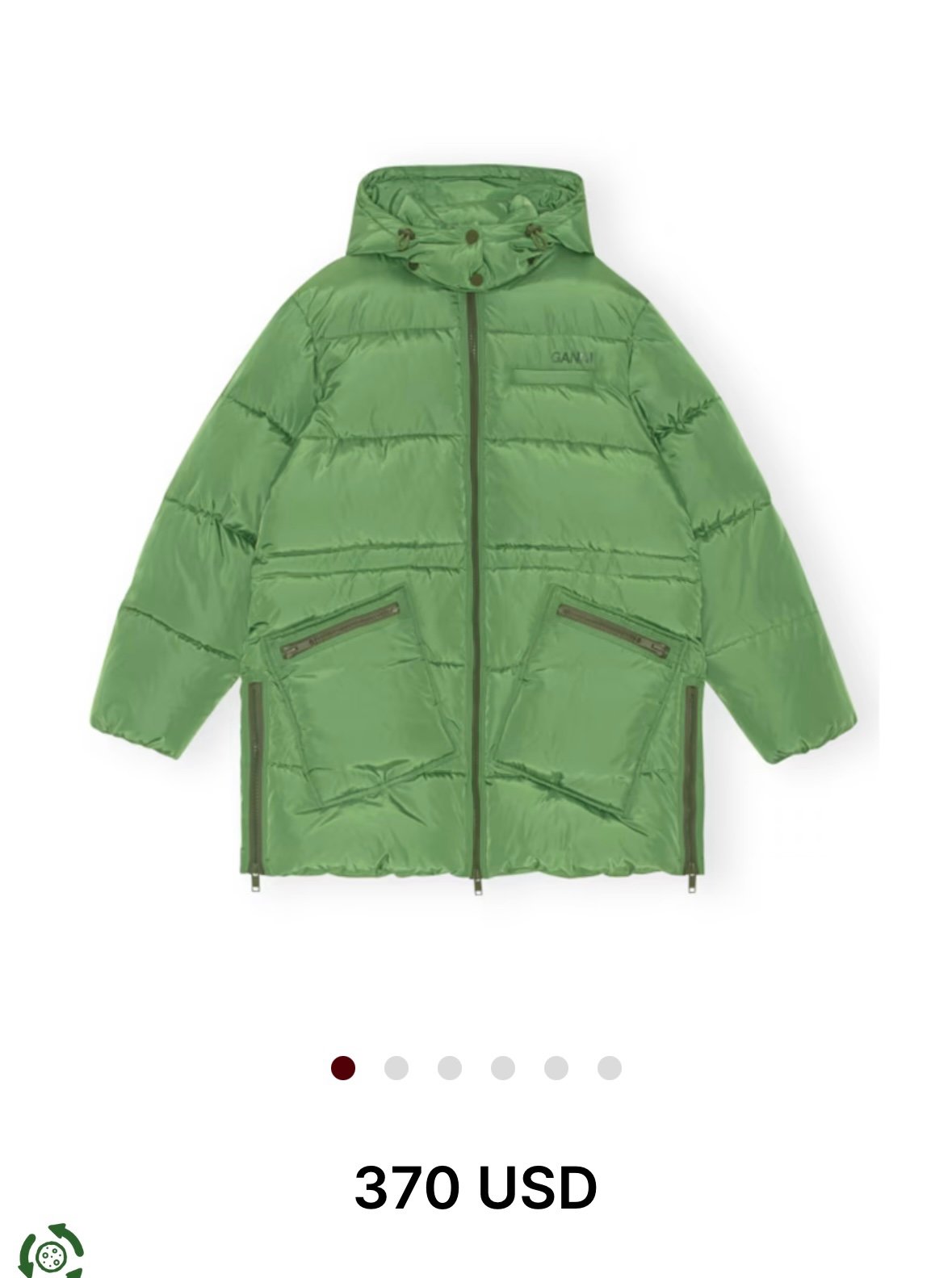 Ganni parka fashion coat new