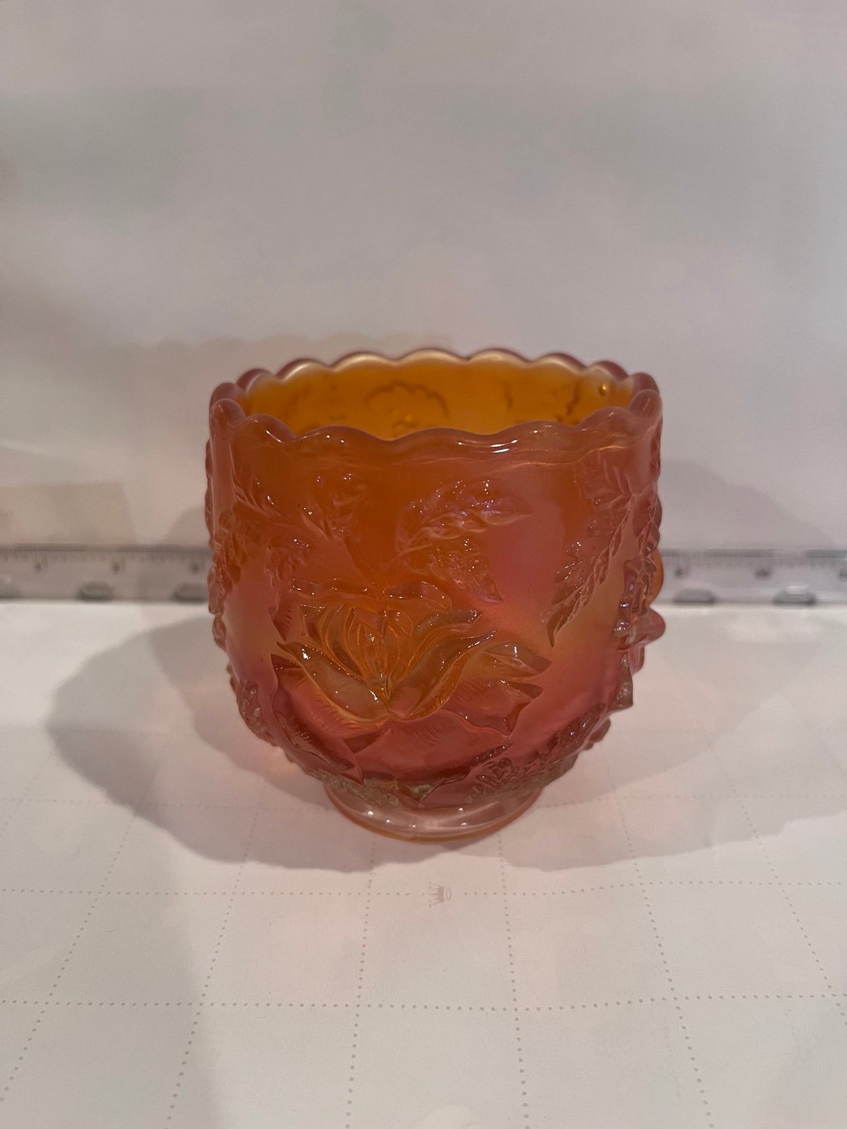 Dugan Marigold Wreath of Roses Carnival Glass 1910