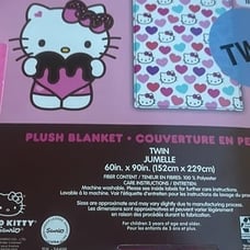 valentines Hello Kitty blanket