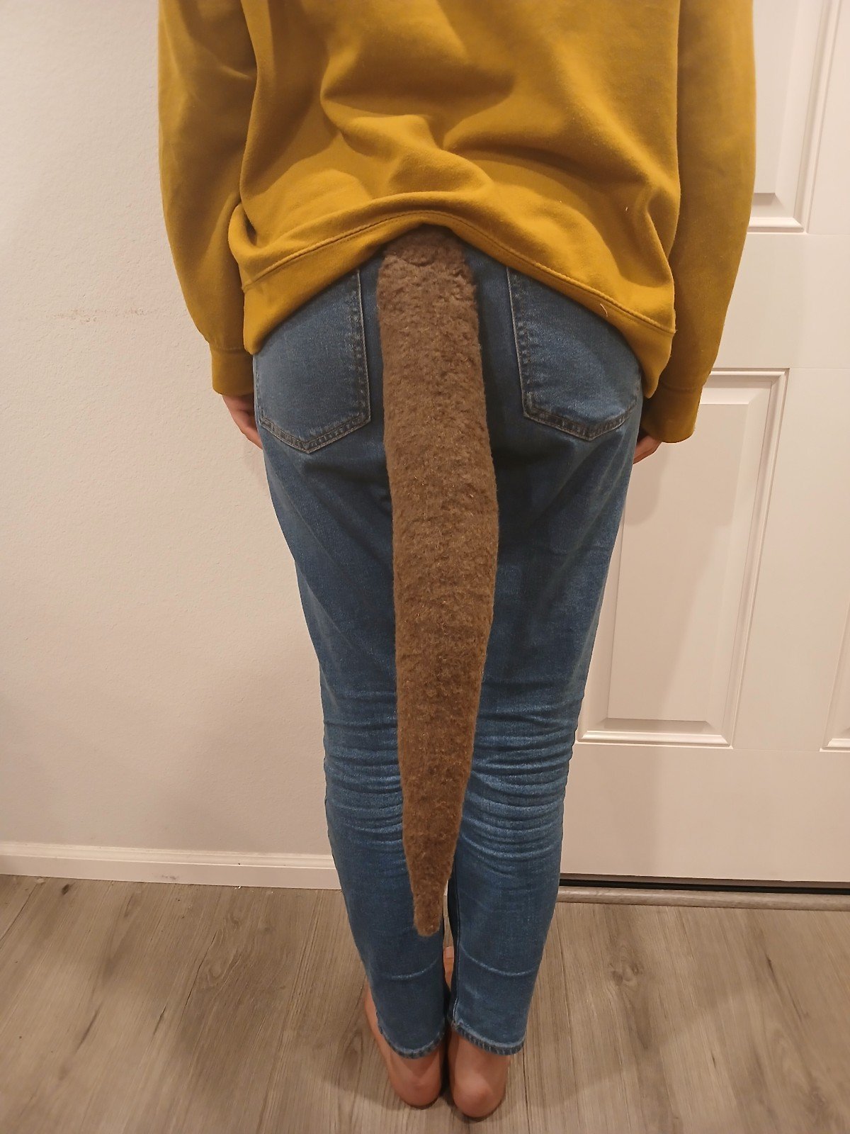 Tail chocolate brown possum cat fox wolf animal cosplay Furry Therian gear cute