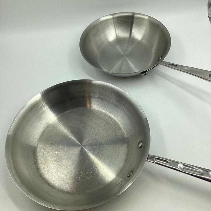 Emeril Lagasse 8 and 10 Inch Skillet Stainless Steel Frying Pans Set of 2