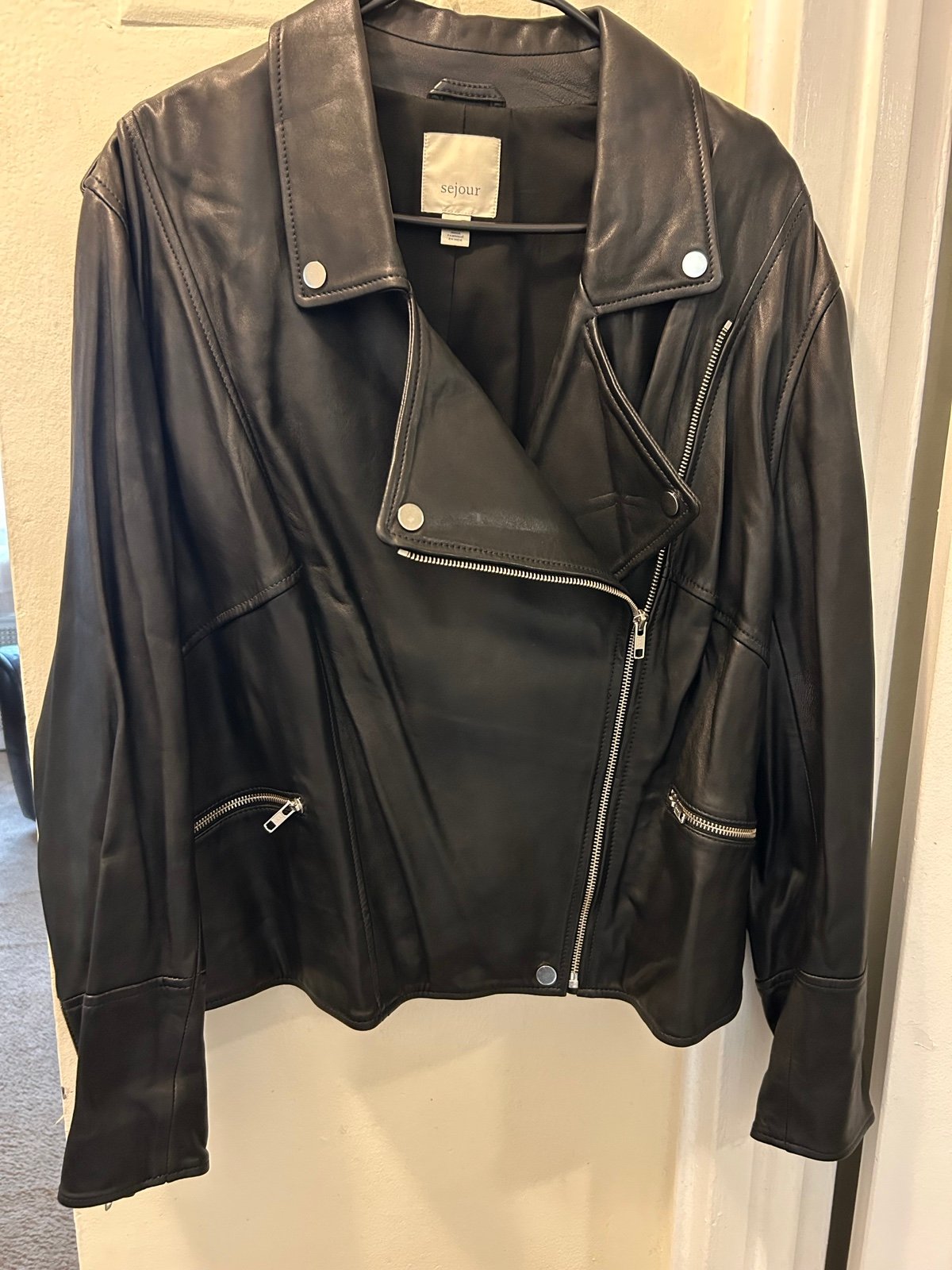 Sejour leather jacket deals