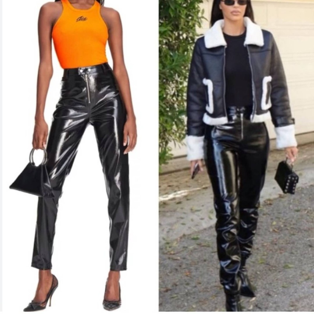 I.AM.GIA Nikole Faux Leather High-Waisted Pant - Black XS