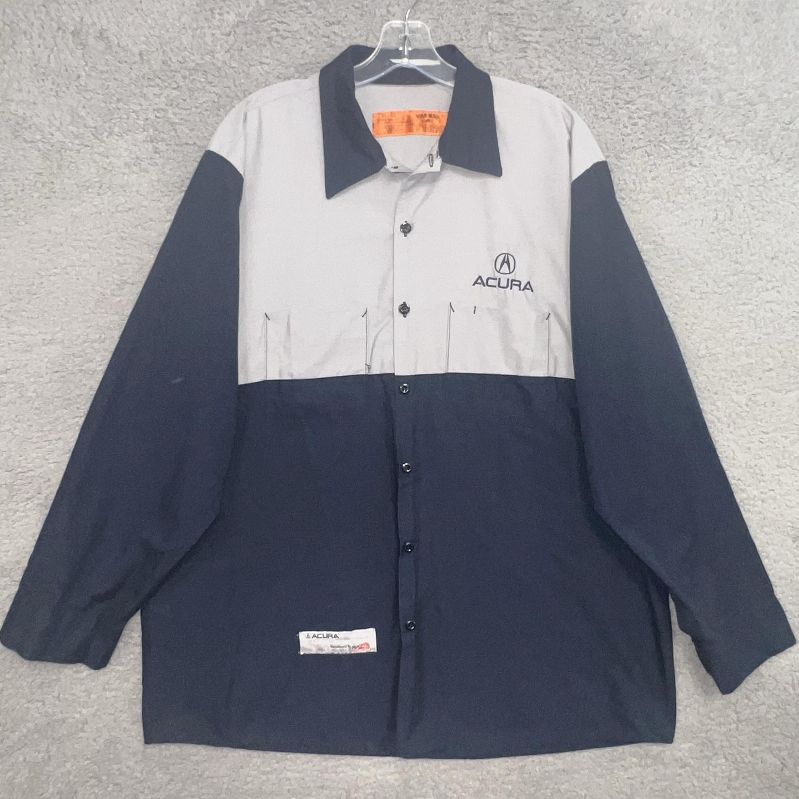 Red Kap Acura Work Shirt Men's XL Automotive Mechanic Technician Uniform Dealer