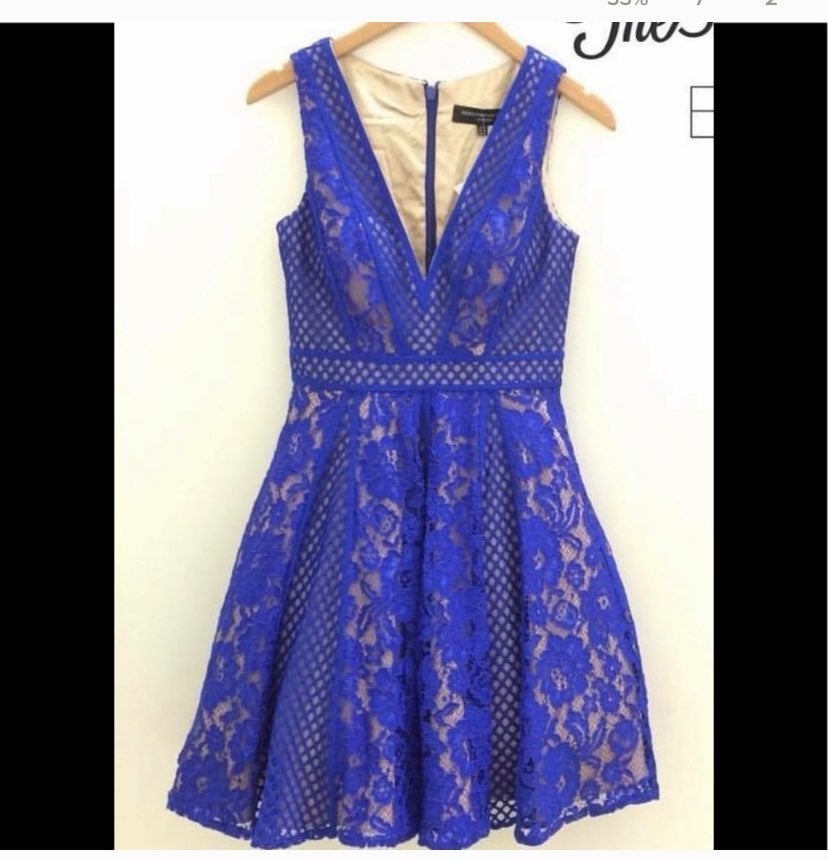 Forever Unique Royal Blue Dress