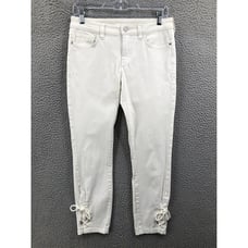 Anthropologie Pilcro And The Letterpress Jeans Womens Size 27 Stretch White 8710