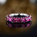 3 Row Eternity Ring (many colors)