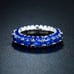 3 Row Eternity Ring (many colors)