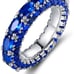 3 Row Eternity Ring (many colors)