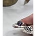 Vtg JH 925 Sterling Silver Mystic Topaz Ladies Solitaire Band Ring Size 7