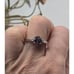 Vtg JH 925 Sterling Silver Mystic Topaz Ladies Solitaire Band Ring Size 7