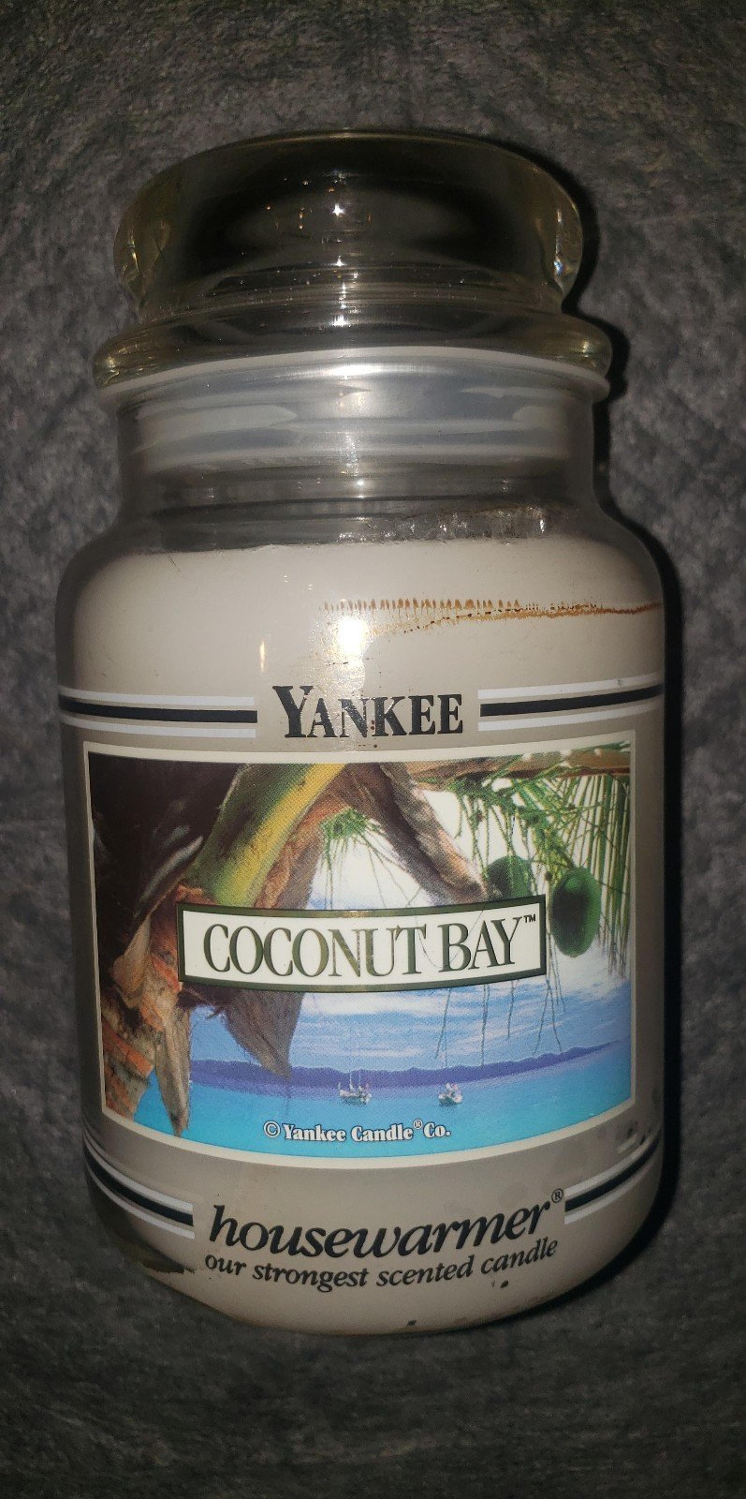 Yankee Candle Coconut Bay 22 oz Jar Rare Black Band