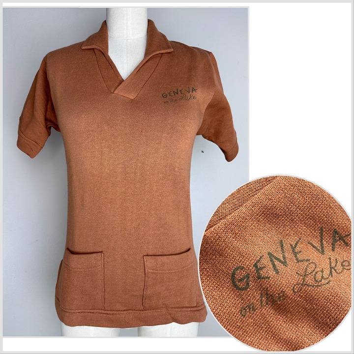 Vintage 1960s Short Sleeve Sweatshirt, Geneva on the Lake, Sportswear of Quality