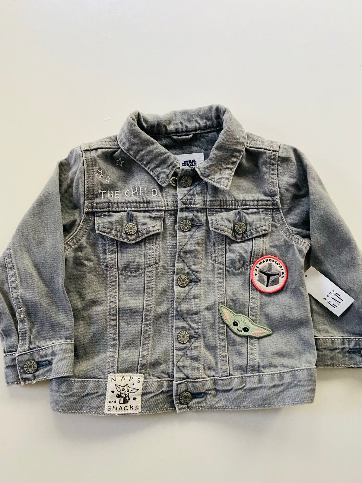 NWT Baby Gap x Star Wars Mandalorian Grogu denim jacket