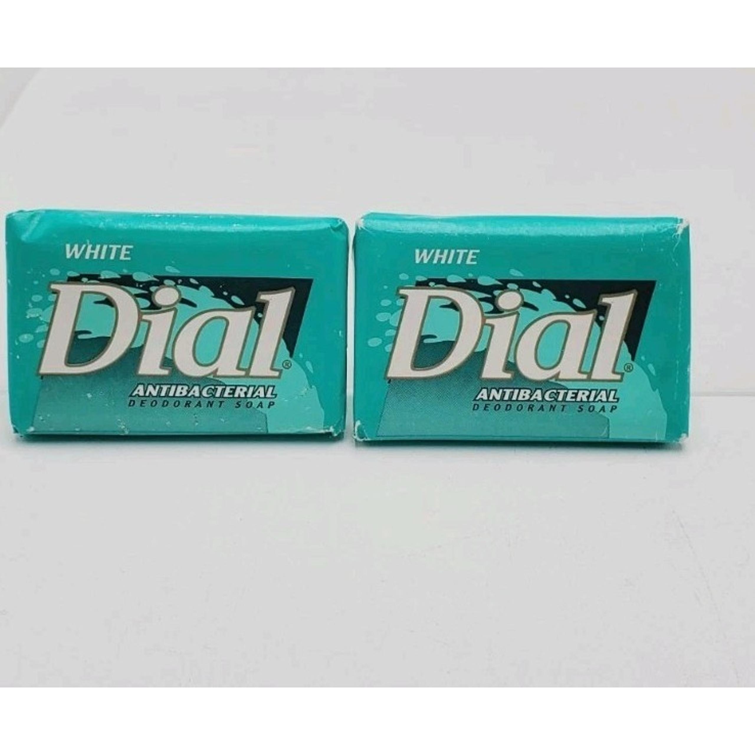 Lot Of 2 Vintage Dial White Antibacterial Deodorant Mini Travel Bar