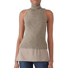 KAUFMANFRANCO Sweater Mocha Turtleneck Brown Size M