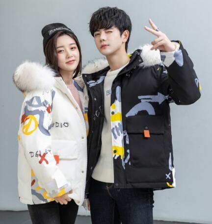 Fashion couple down jacket 378