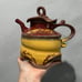 Handmade one of a kind stoneware pottery pitcher and teapot