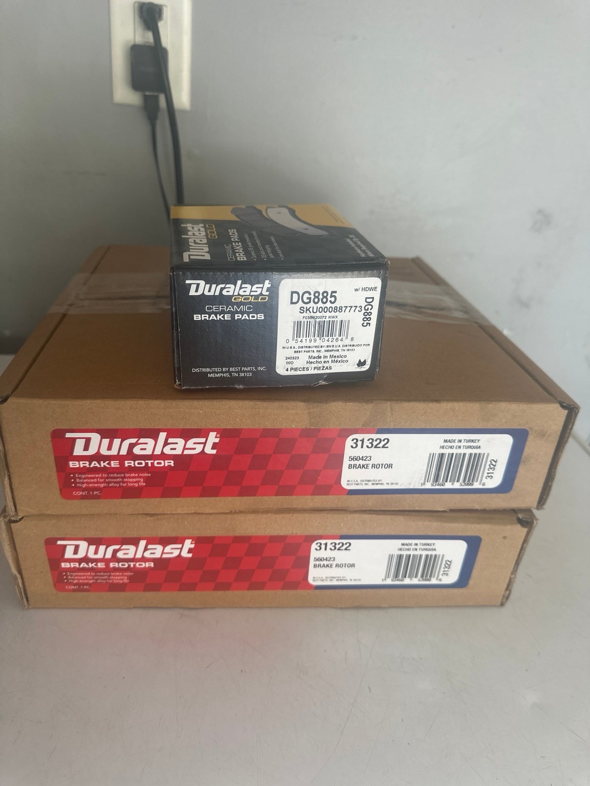 Brake pads and brake rotors