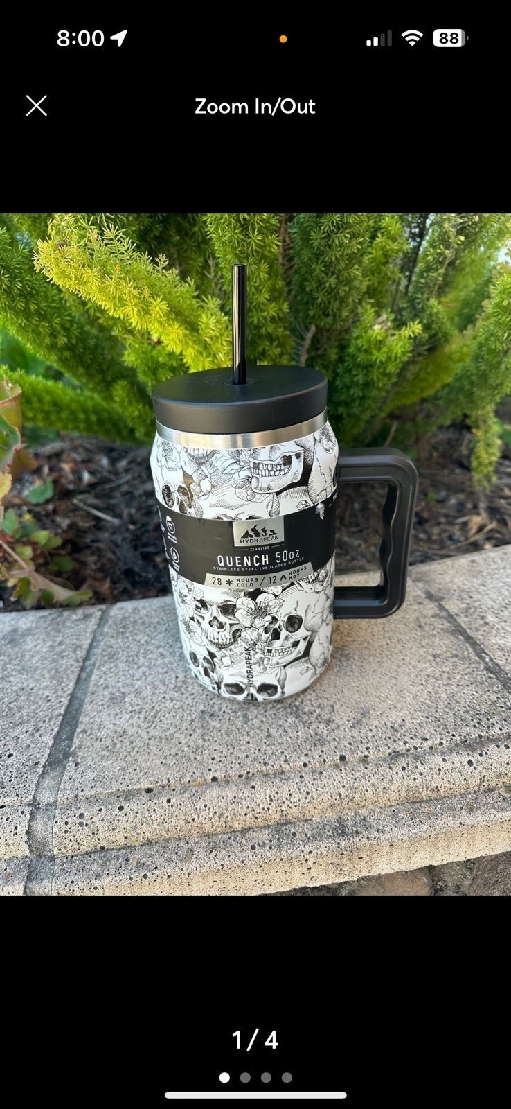 Limited Edition Hydropeak Skull print 50 ounce water bottle