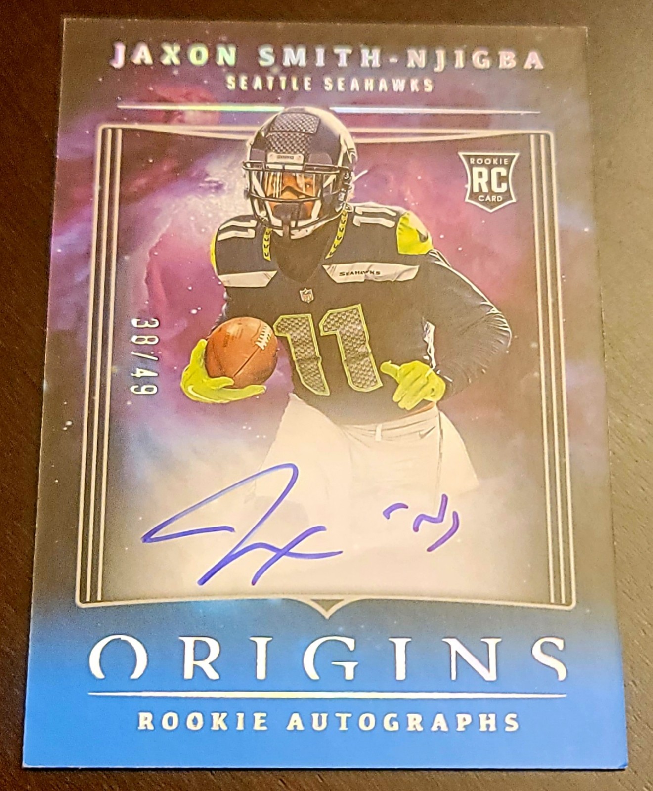 2023 Panini Origins Football Hard Signed Auto /49 Jaxon Smith Njigba No. RAJSN