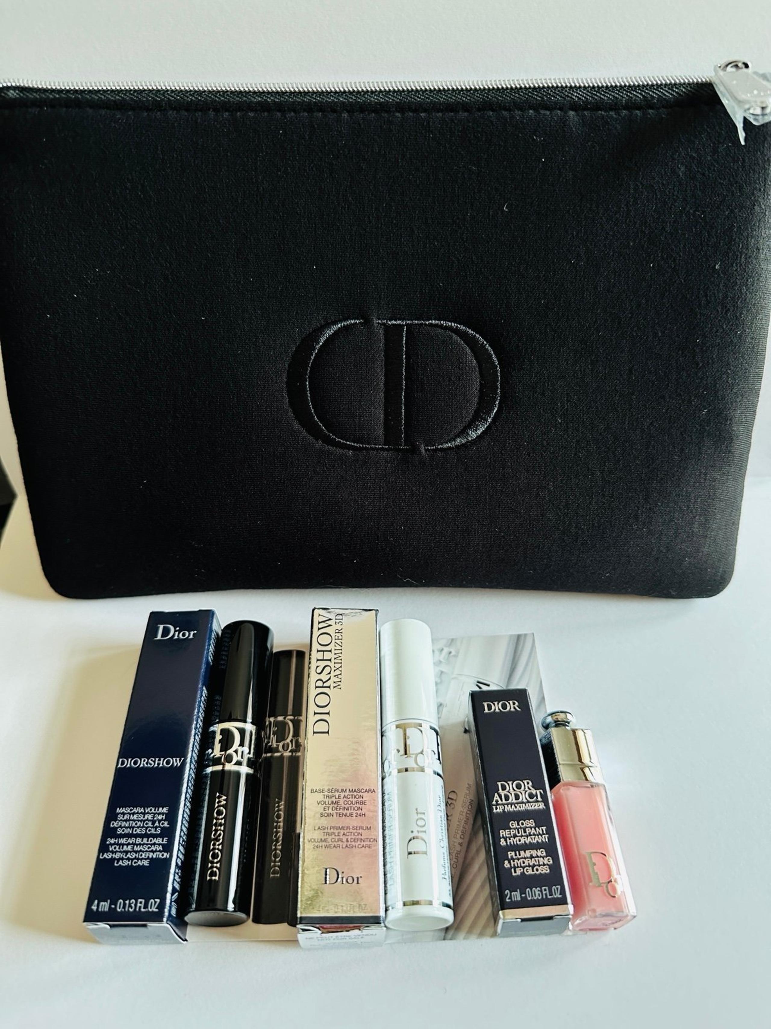 Dior 4pc Makeup Gift Set - Mascara | Lash Primer | Addict Lip Gloss Mini Samples