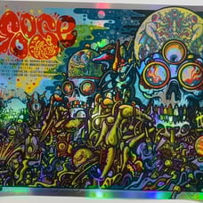 Goose Concert Poster UK Tour England 2023 Drew Millward X/75 *FOIL*