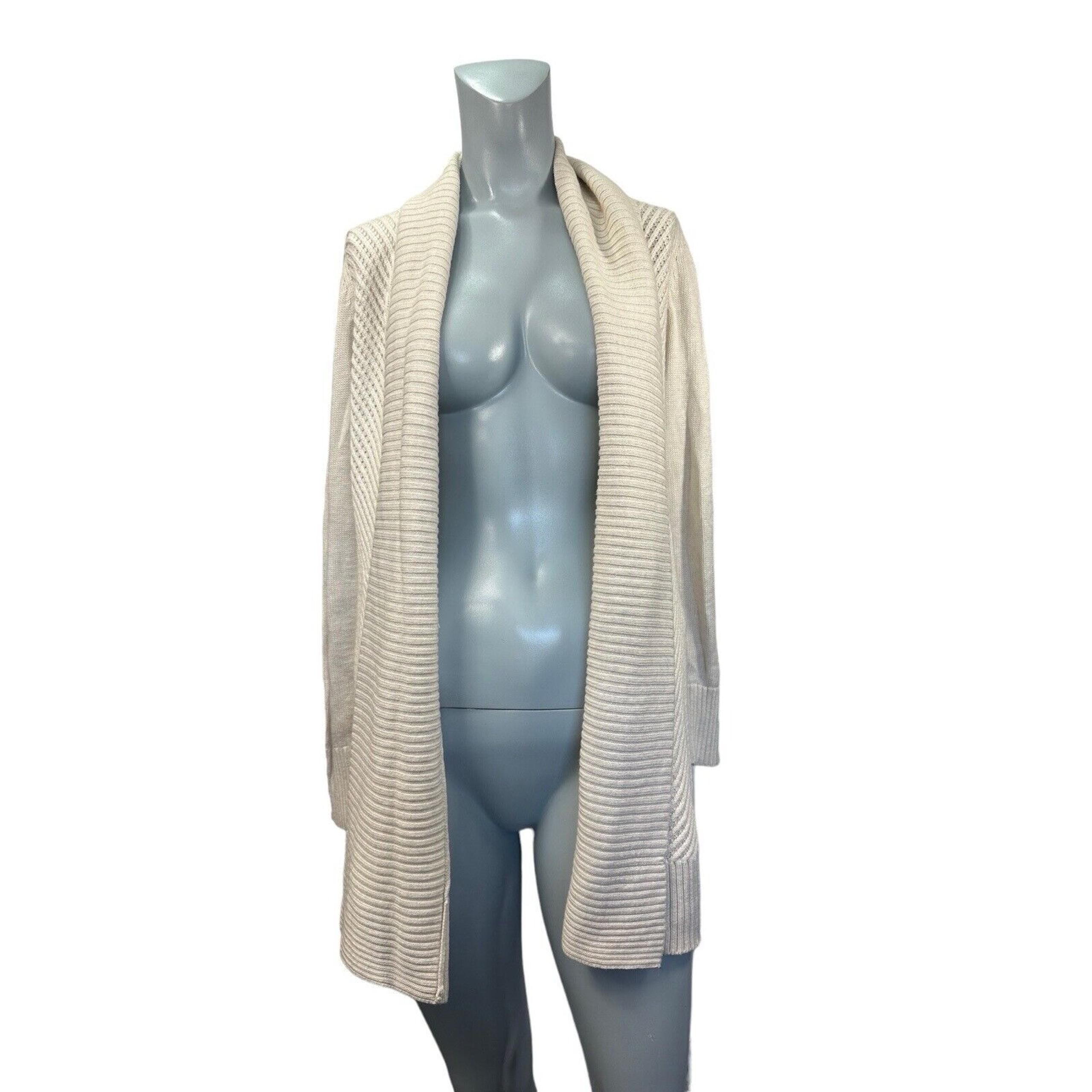 a pea in the pod maternity S Beige Open Knit Cardigan Pockets!!