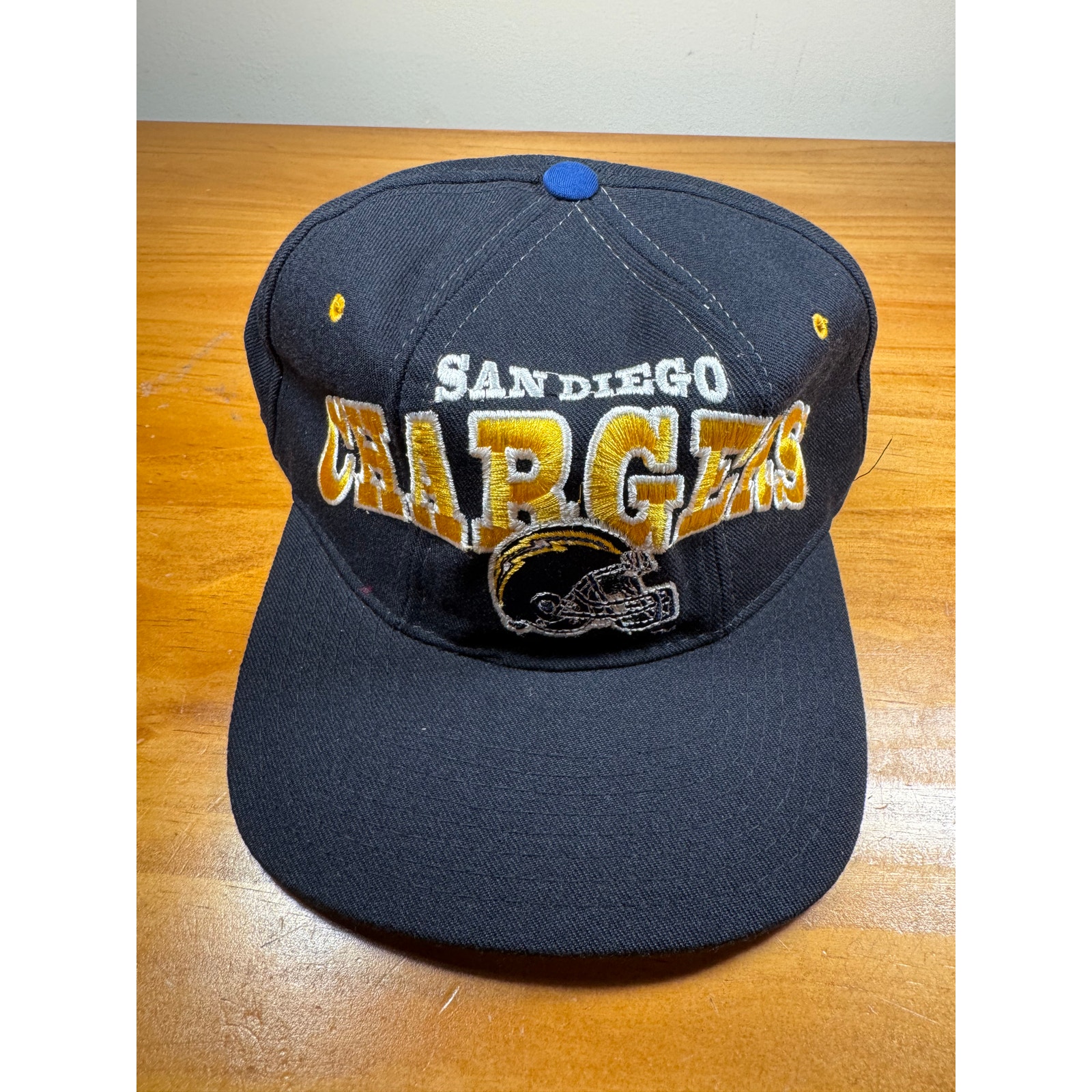 NEW RARE VTG 1990s San Diego Chargers NFL Starter Mesh Snapback Hat - Blue