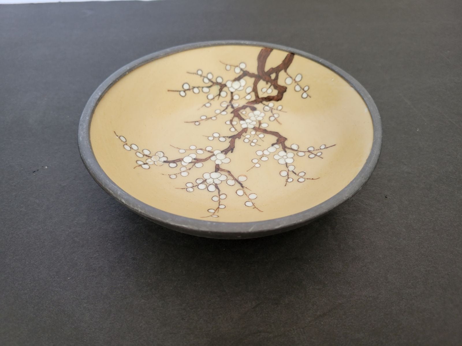 Antique Chinese porcelain inlays metal wall hanging