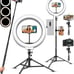LED Selfie Ring Light with Stand, Circle Light for Makeup/Live Stream, Desktop
