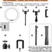 LED Selfie Ring Light with Stand, Circle Light for Makeup/Live Stream, Desktop