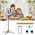 LED Selfie Ring Light with Stand, Circle Light for Makeup/Live Stream, Desktop