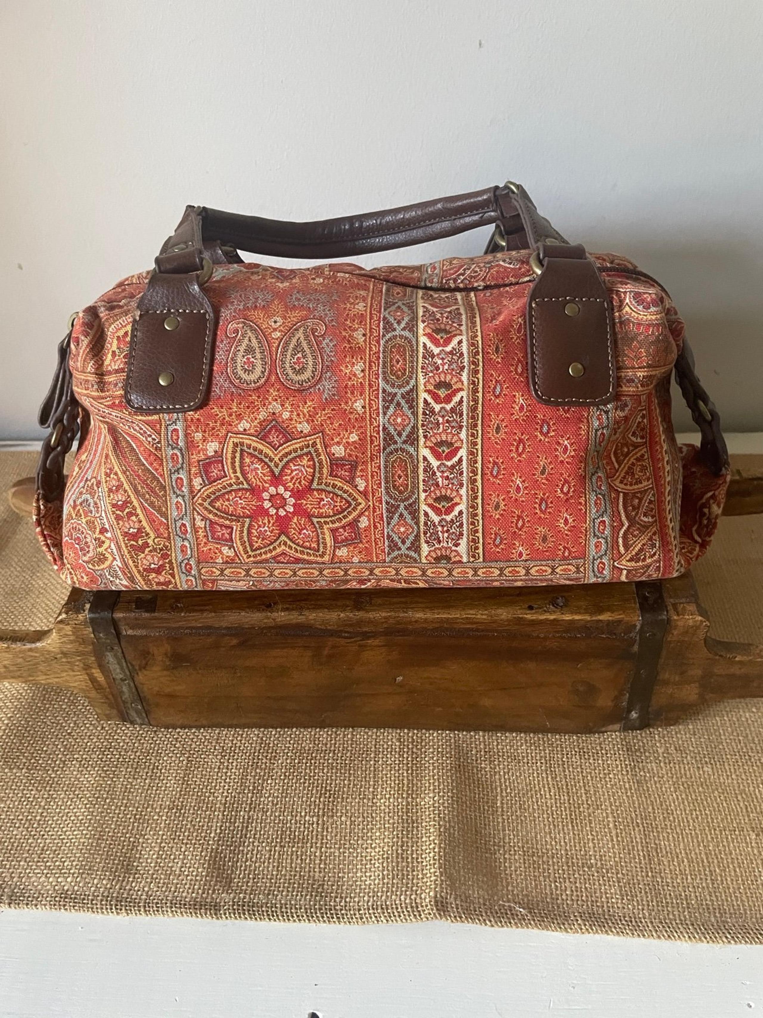 Handbag /Shoulder Purse, Paisley Print - Relic